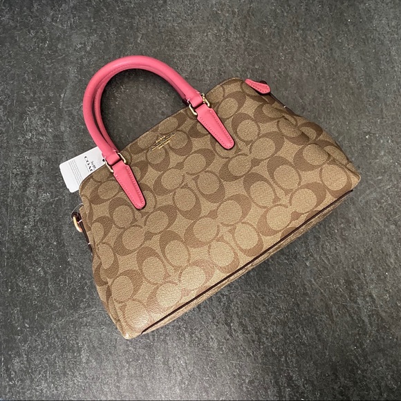 COACH NWT Pink Mini Sage Carryall & Small Wallet - Picture 2 of 6